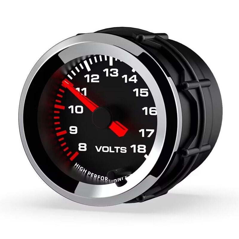 SINCO TECH 2'' 52mm Voltage Gauge 8-18V Car Meter (Voltage) - Image 2